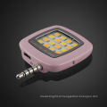 Mini multi-funcional portátil mini-built-in 16 lâmpadas LED levou luz de flash para o telefone móvel